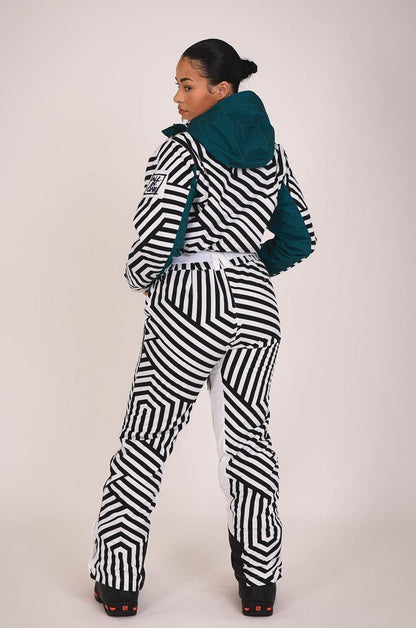 Fall Line Black & White Shaped Women's Ski Suit