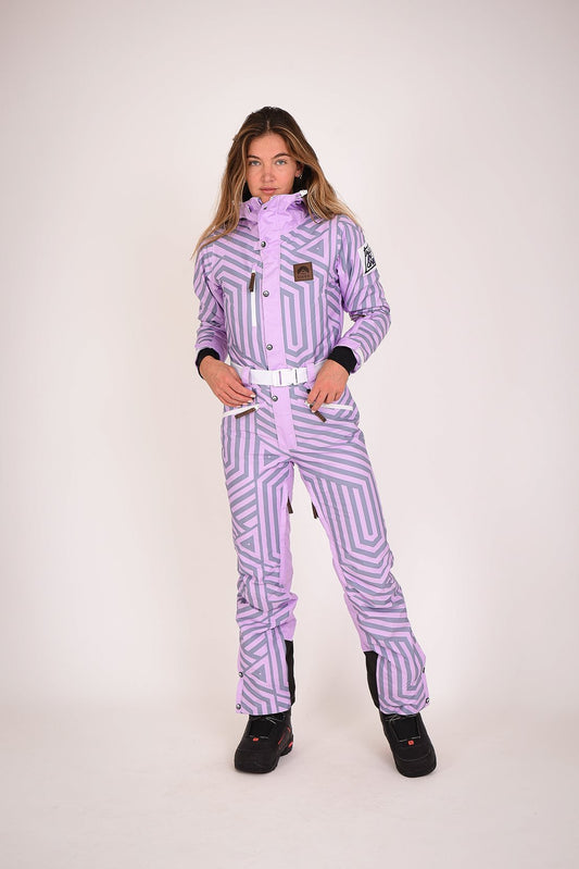 Fall Line Purple & Grey Women's Ski Suit