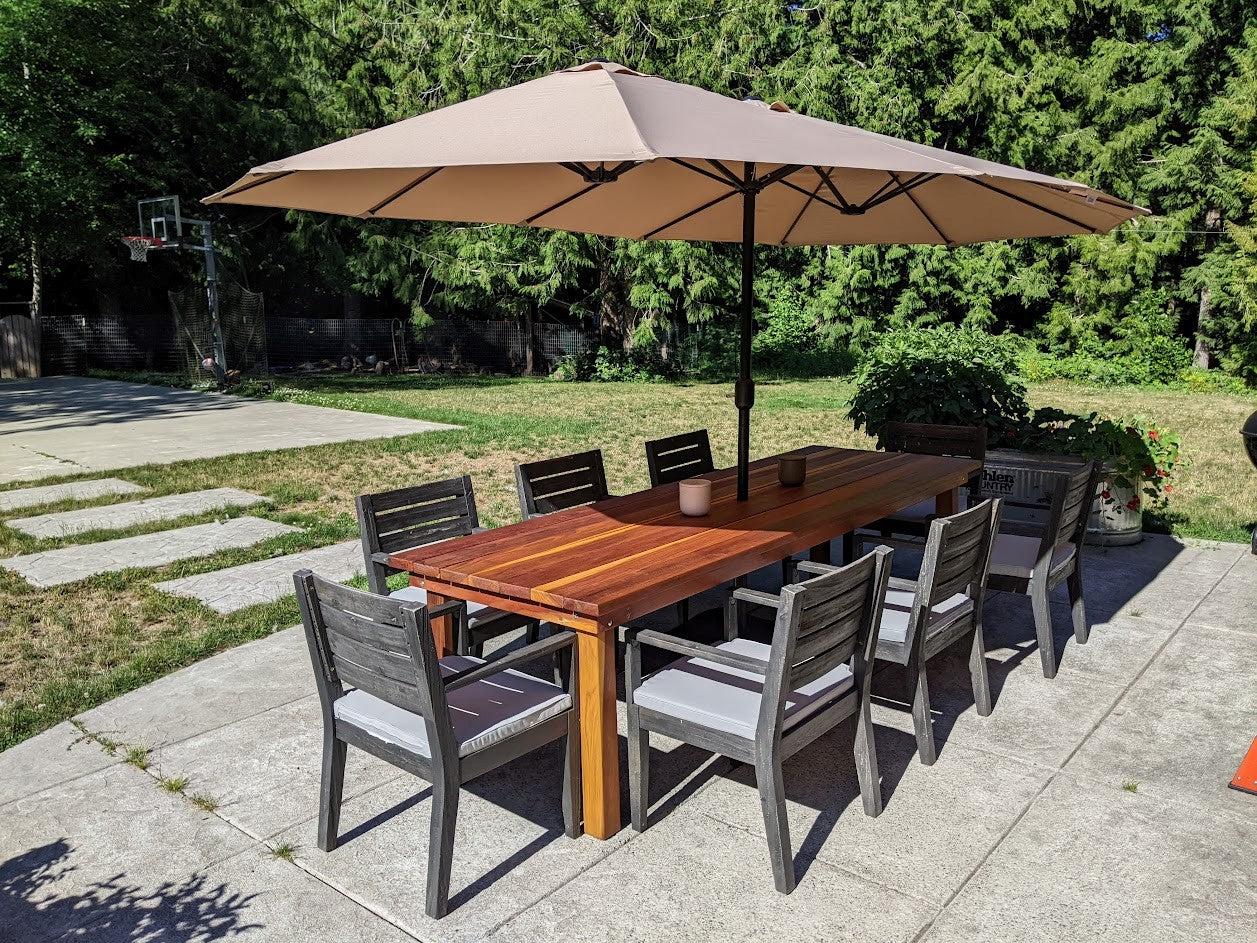 Farmhouse Redwood Dining Table