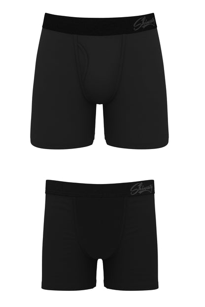 The Threat Level Midnight | Black Father Son With Fly Ball Hammock® Pouch Underwear 2 Pack