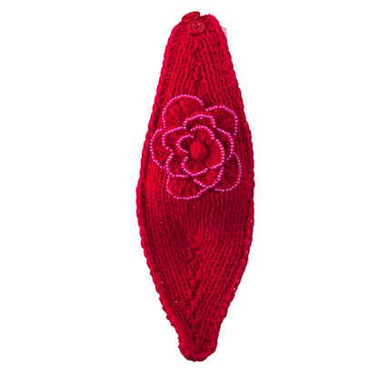 Flower Bead Woman's Head Band