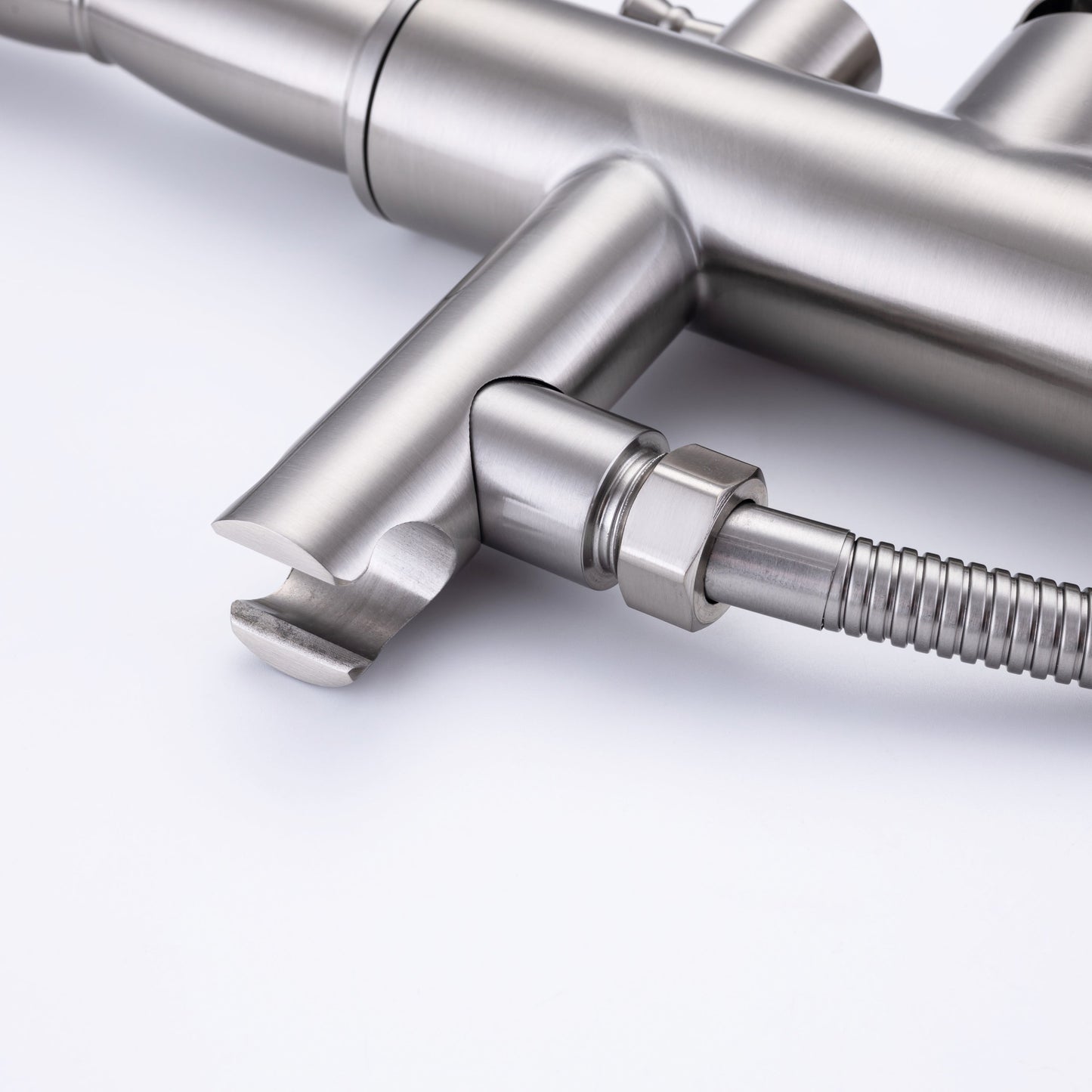 Freestanding Bathtub Faucet Tub Filler Free Standing Matte Black Tub Faucet Classic Brass Stand Alone Clawfoot Tub faucet Soaking Tub Fillers Floor Mount Tub Filler with handheld shower