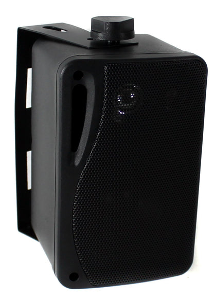 Pyle PLMR24B 3.5" 200 Watt 3-Way Weather Proof Mini Box Speakers
