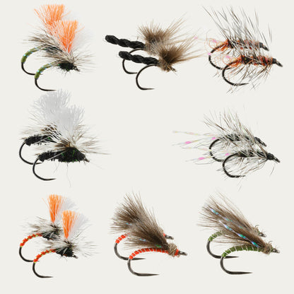 Midge Dry Fly BugCycle Fly Assortment - 16pk, Barbless, Ahrex