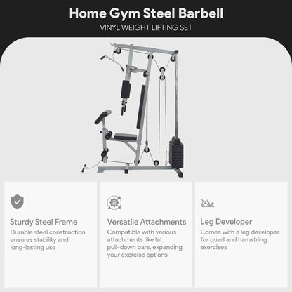 Everyday Essentials Home Gym Exercise Equipment Bench Strength Workout Station