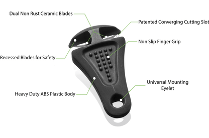 Line Cutterz Ceramic Blade Zipper Pull