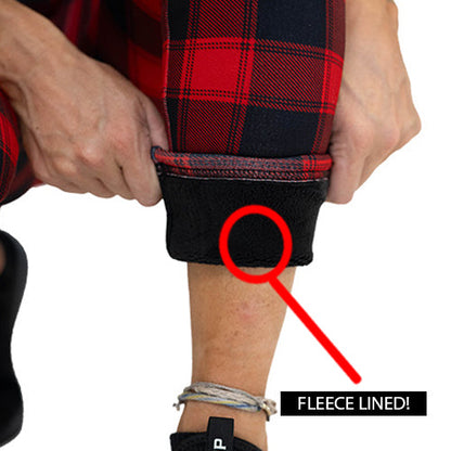 Fleece Lined Leggings | Buffalo Plaid