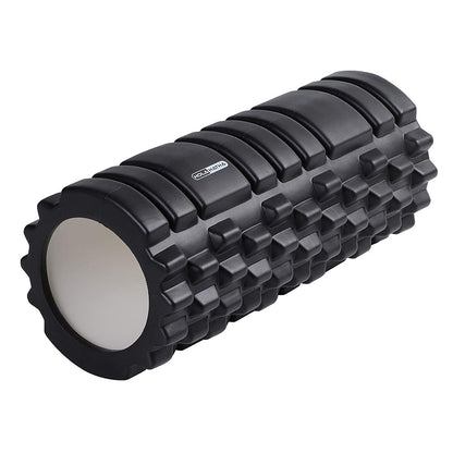 HolaHatha High Density Hollow EVA Foam Roller for Muscle Massage Recovery