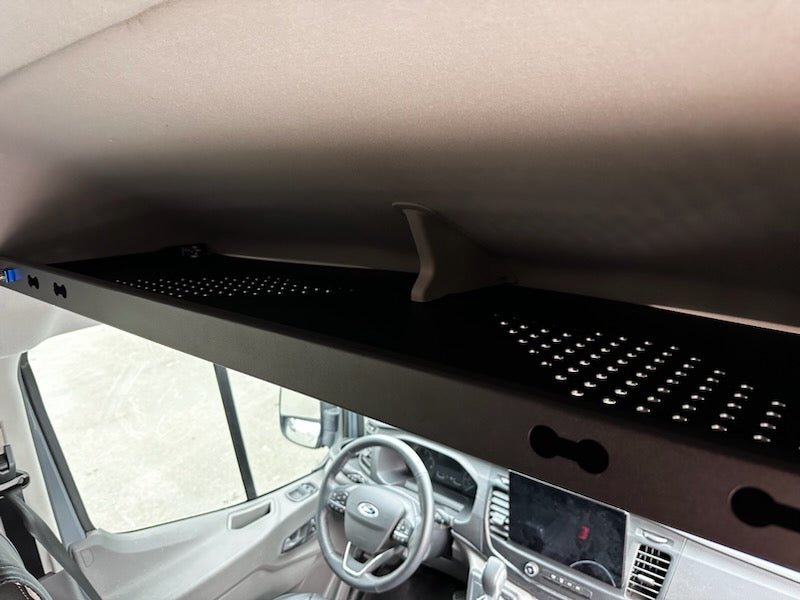 FORD TRANSIT HEADLINER SHELF 3.0 CURTAIN ROD AND LINER - FITS MID AND HIGH ROOF VANS 2014+