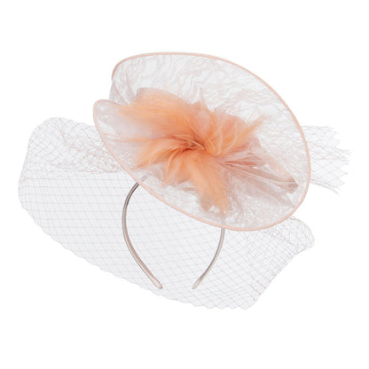 Fan Up Lace Flower Fascinator