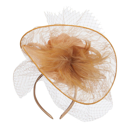 Fan Up Lace Flower Fascinator