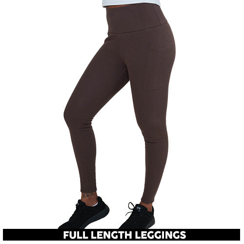 Fleece Lined Leggings | Chocolate