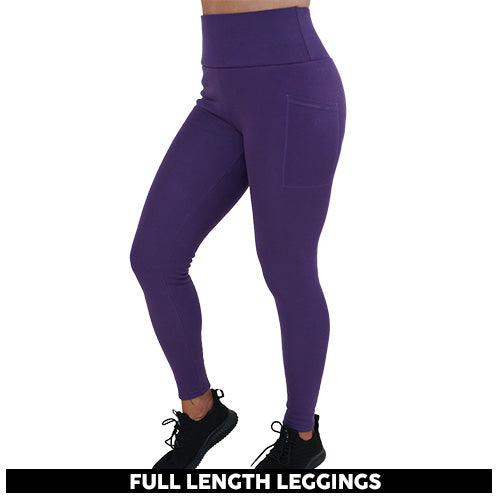 Fleece Lined Leggings | Purple