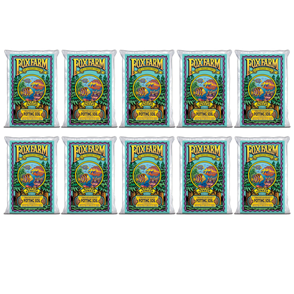 Foxfarm Ocean Forest Garden Potting Soil Bags 6.3-6.8 pH, 1.5 Cu Feet, 10 Pack