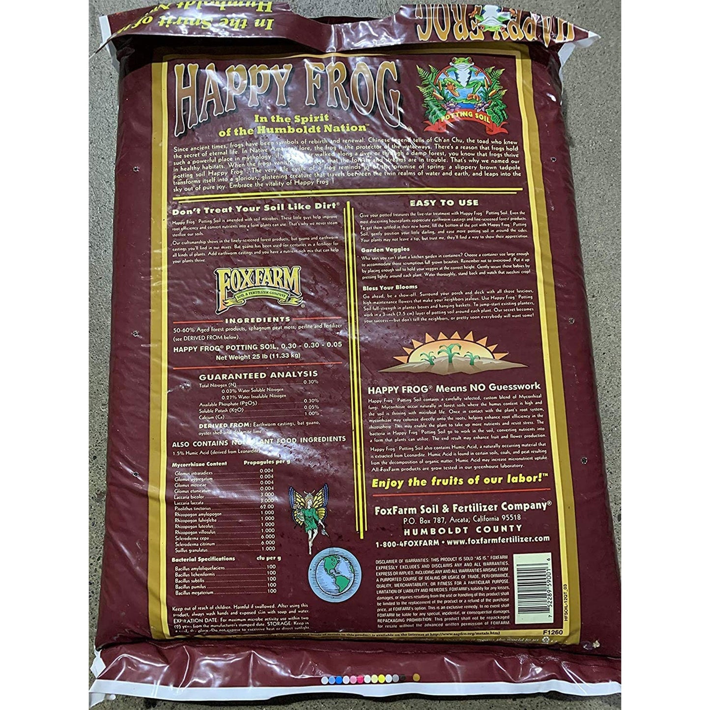 FoxFarm Happy Frog Nutrient and Ocean Forest Garden Potting Soil Mix (2 Pack)