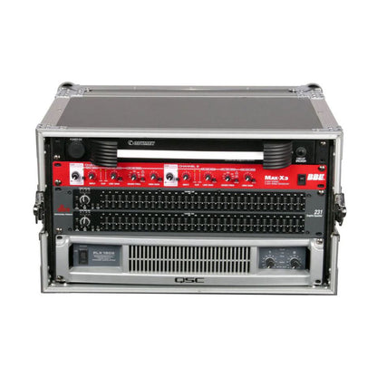 Odyssey FZER6 Adjustable 6U Pro Fight Zone Series Effects Rack Case with 6 Racks