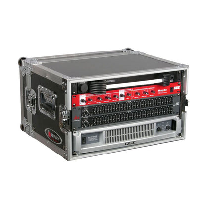 Odyssey FZER6 Adjustable 6U Pro Fight Zone Series Effects Rack Case with 6 Racks