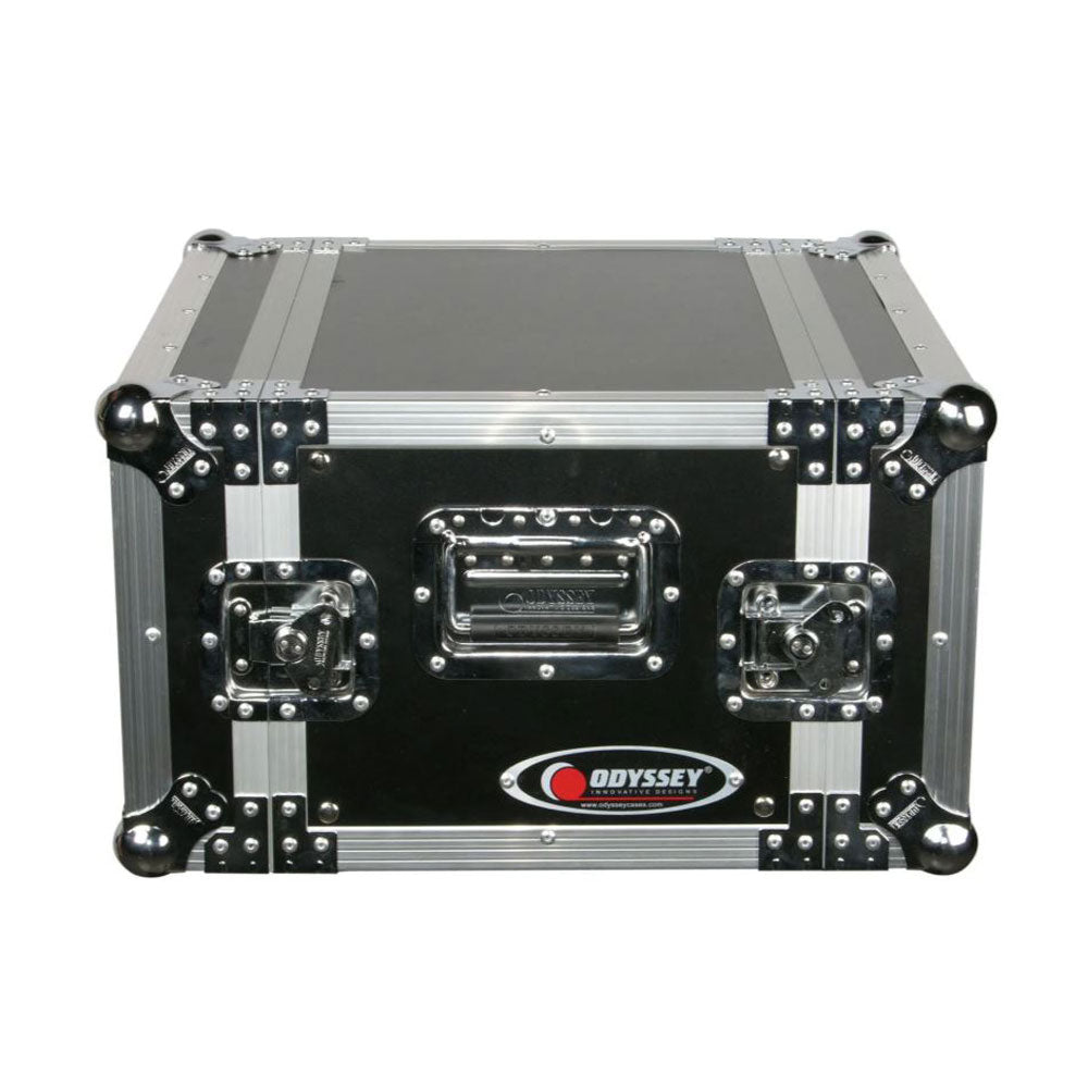 Odyssey FZER6 Adjustable 6U Pro Fight Zone Series Effects Rack Case with 6 Racks