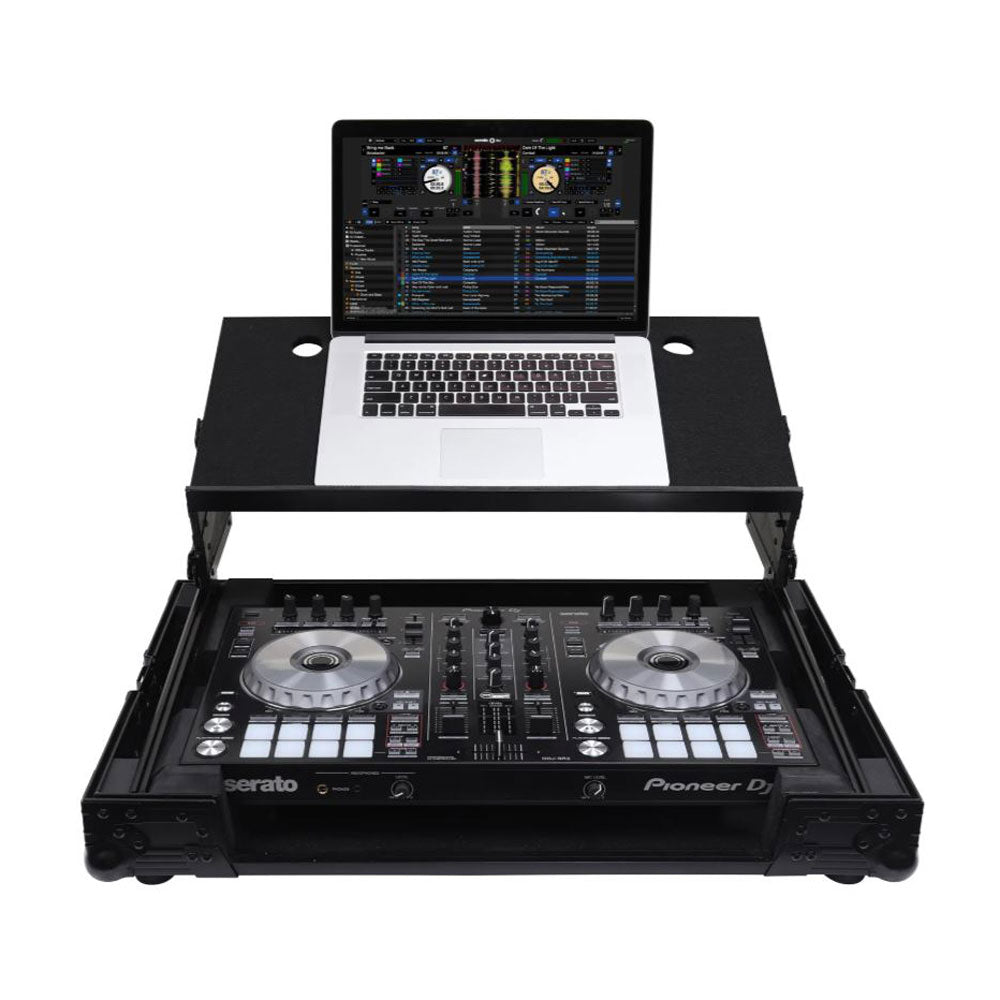 Odyssey Pioneer DDJ-SR / DDJ-SR2 Flight Case with Angle Glide Platform, Black