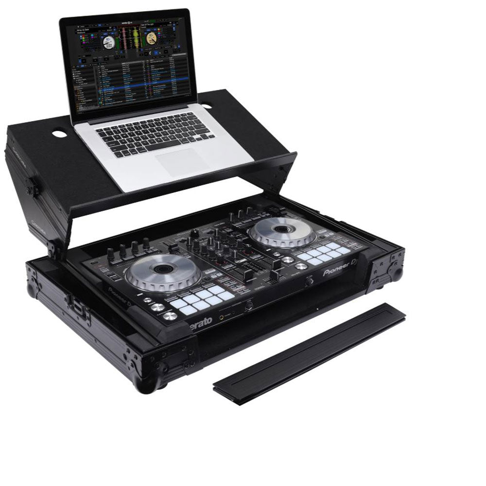Odyssey Pioneer DDJ-SR / DDJ-SR2 Flight Case with Angle Glide Platform, Black