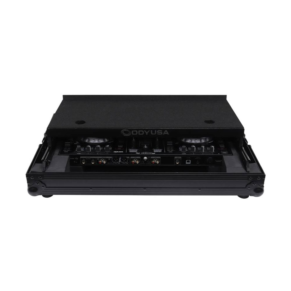 Odyssey Pioneer DDJ-SR / DDJ-SR2 Flight Case with Angle Glide Platform, Black