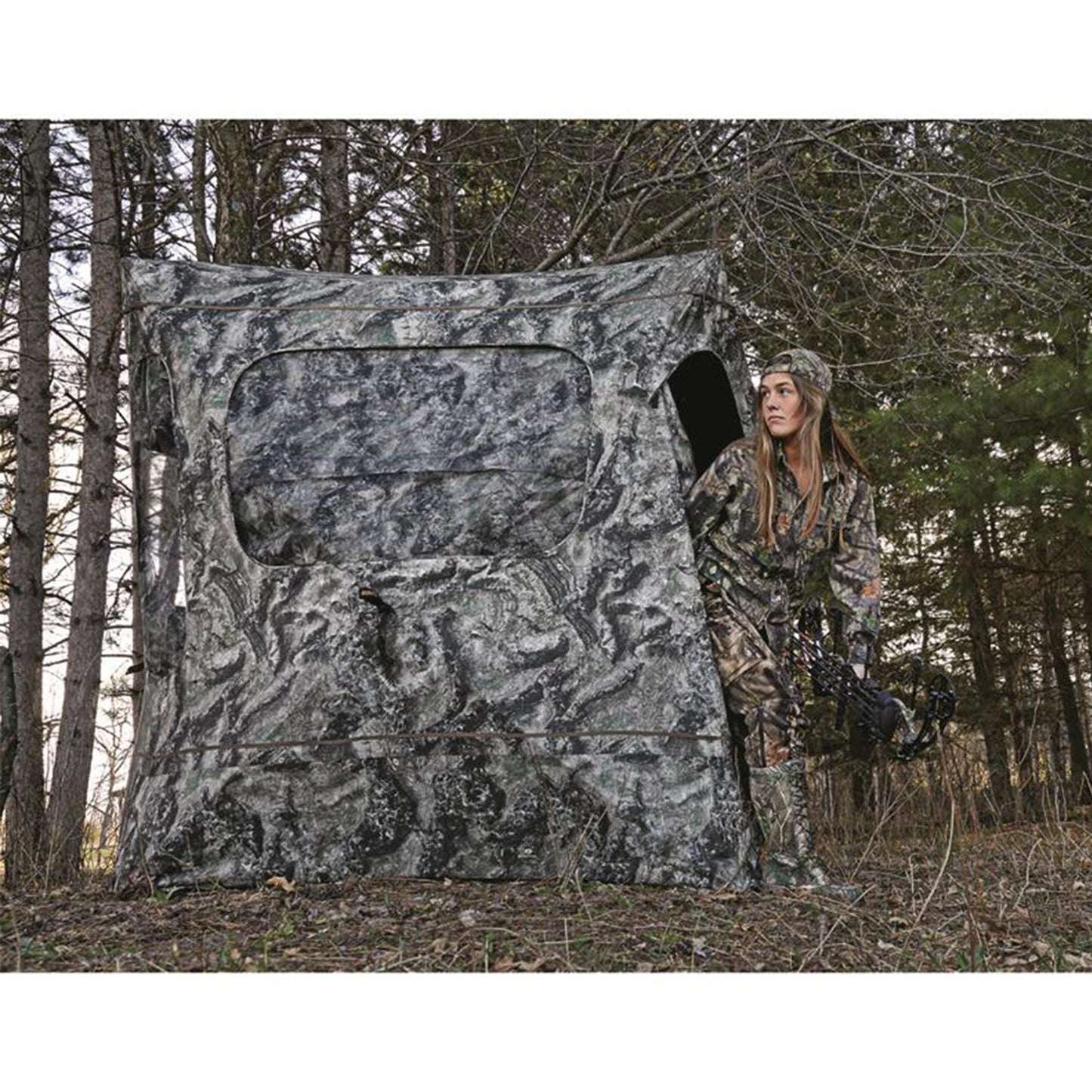 Guide Gear GGFGB-MOETC Field General Ground Hunting Blind, Camouflage