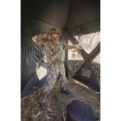 Guide Gear GGFXLSCB Flare XL Tall Ground Hunting Blind, Mossy Oak Camouflage