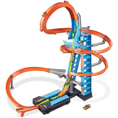 Hot Wheels GJM76 Action Sky Crash Tower Trackset Motorized Racing Playset Toy