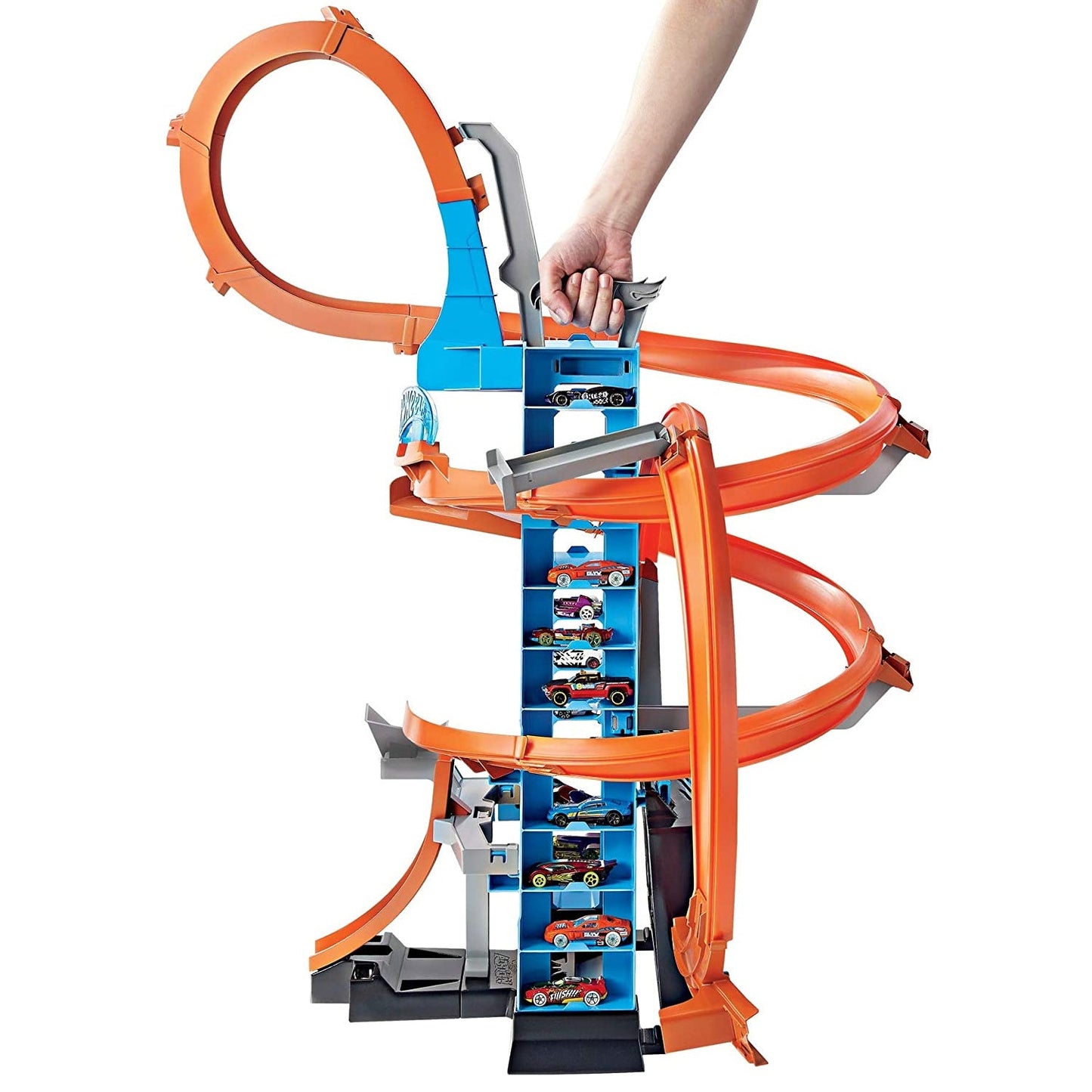 Hot Wheels GJM76 Action Sky Crash Tower Trackset Motorized Racing Playset Toy