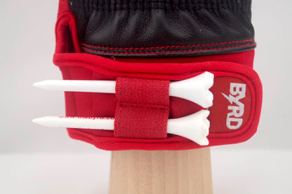 THE BYRD GOLF GLOVE - WHITE / RED