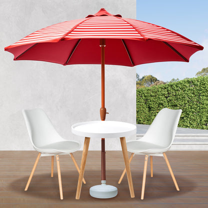 Good Ideas Outdoor Umbrella Stand Patio Base for 1 and 1.5 Inch Poles, White