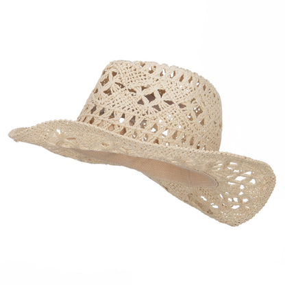 Girl's Paper Braid Cowboy Hat