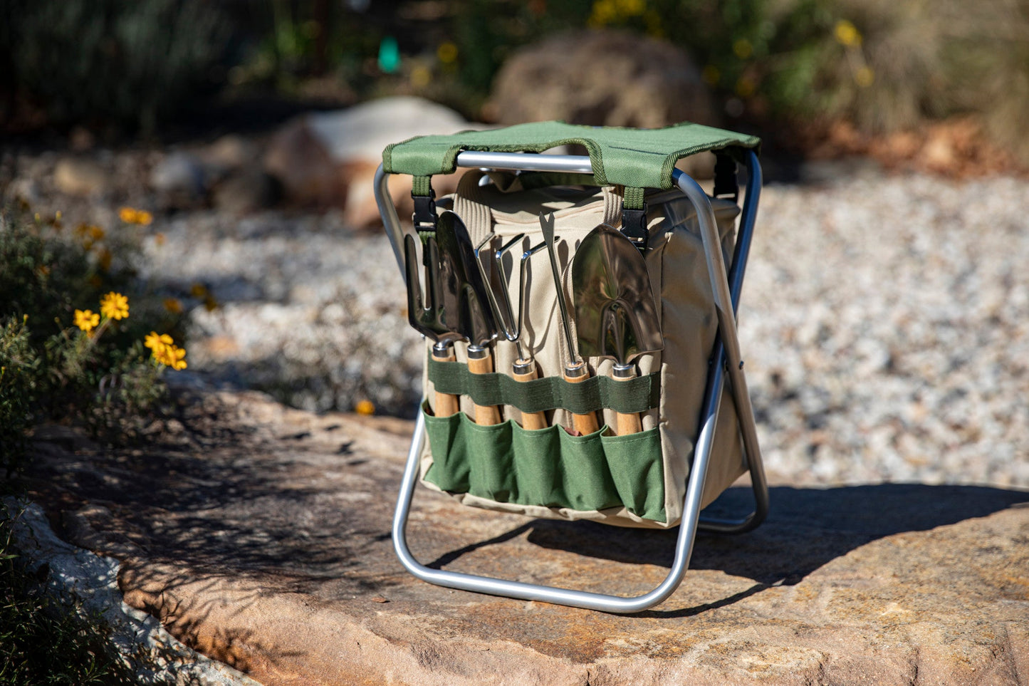 Gardener Folding Seat with Tools