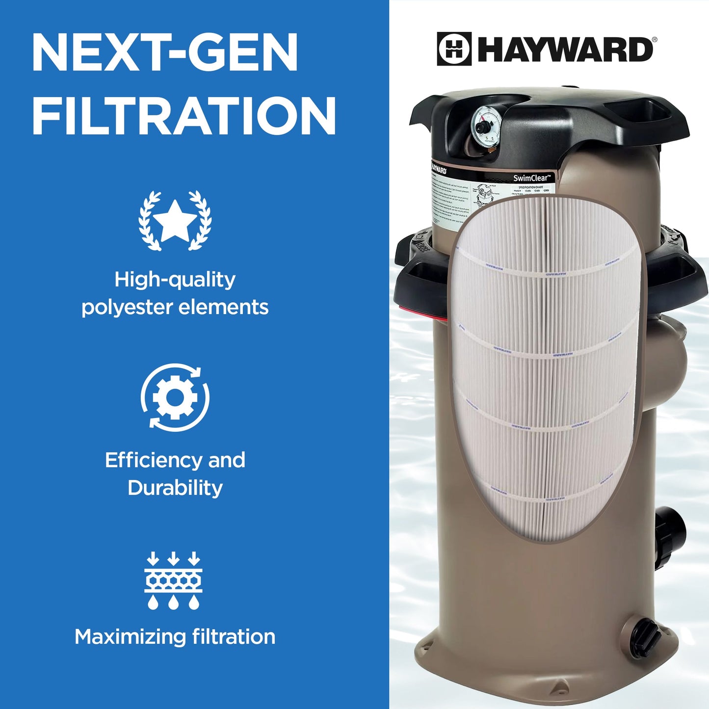 Hayward CX150XRE Replacement Cartridge Element for SwimClear Filter Model C150S