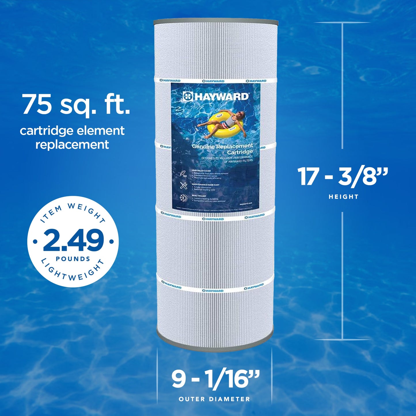 Hayward CX760RE Replacement Cartridge Element for StarClear Plus C751 Filters