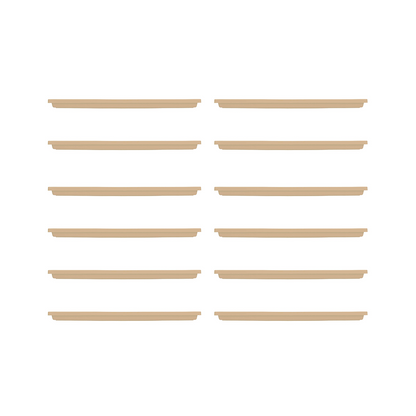 HC Companies Farmhouse Venetian 30In Rectangular Flower Box Saucer, Sand, 12 Ct