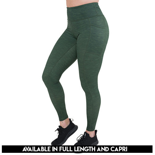 Heather Green Leggings