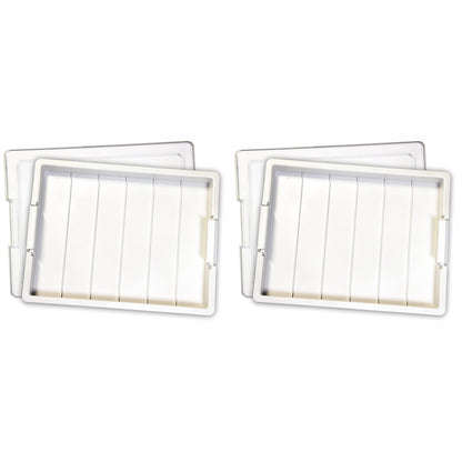 Elizabeth Ward Bead Storage Solutions Craft Supplies Organizer Tray (2 Pack)