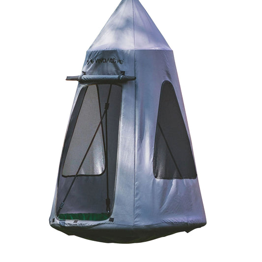 gobaplay Hanging Tent for Round Platform Swing Set with Cover, Grey (Cover Only)