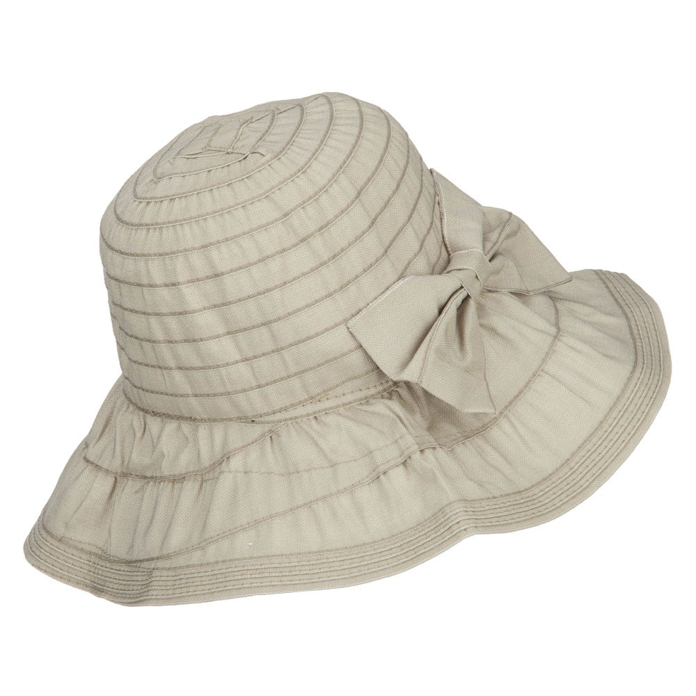 Women's Ribbon Accent Crushable Hat