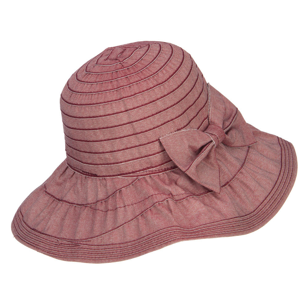 Women's Ribbon Accent Crushable Hat