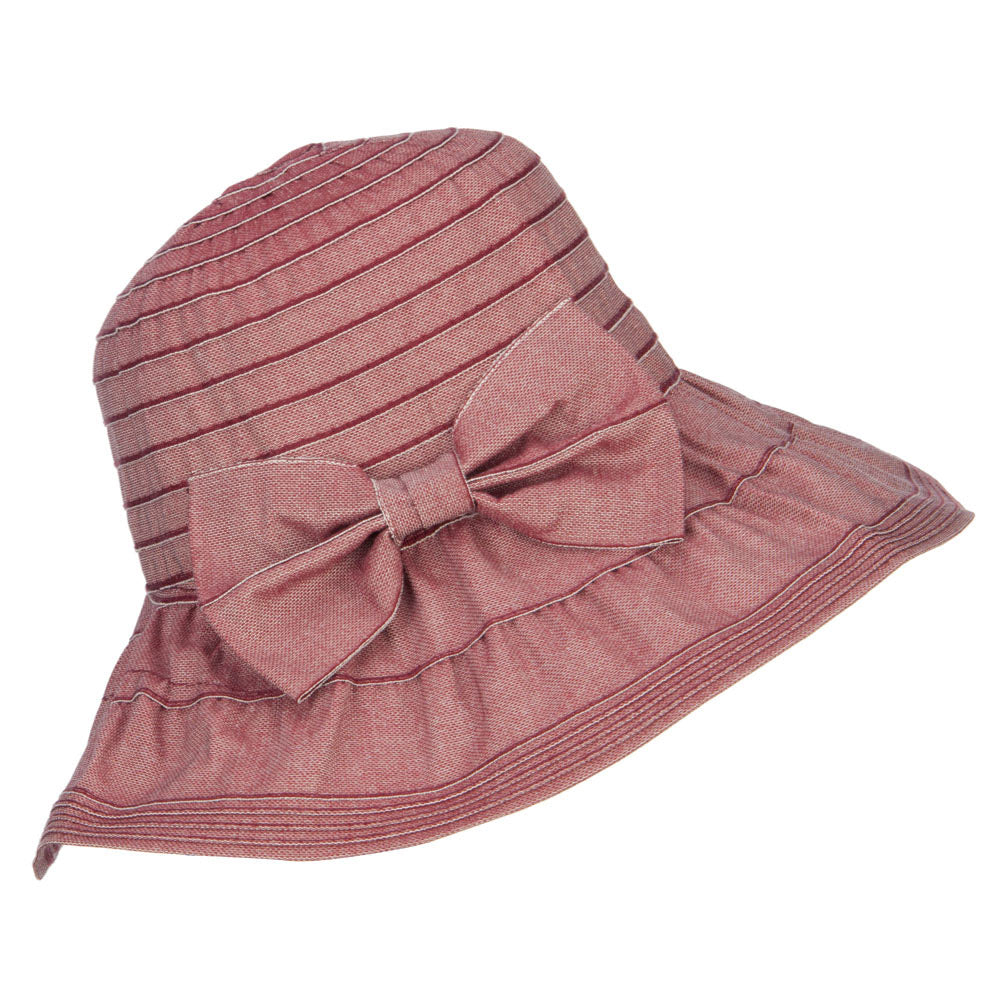 Women's Ribbon Accent Crushable Hat