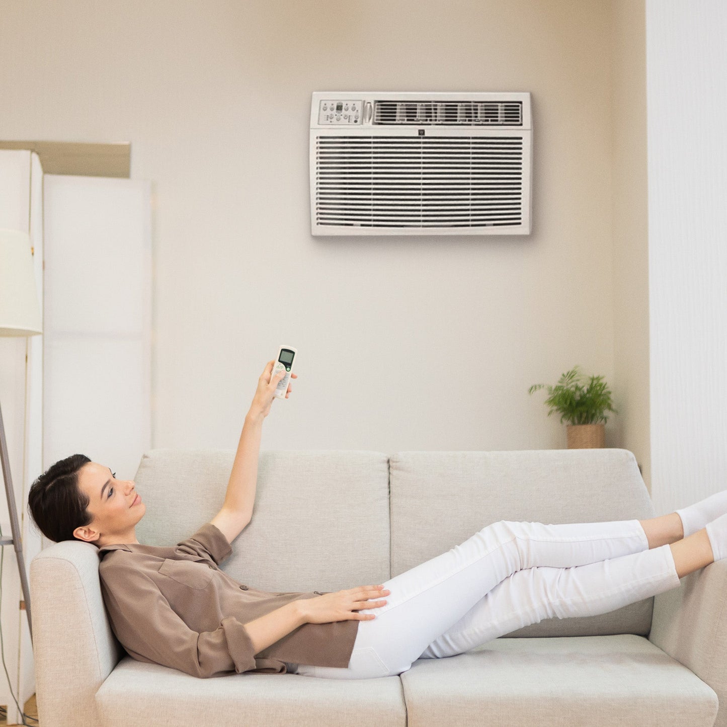 HomePointe 18000 BTU Window Air Conditioner w/Remote Control & LED Digital Panel