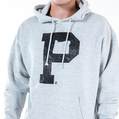 Soft-Blend "P" Hoodie - Grey