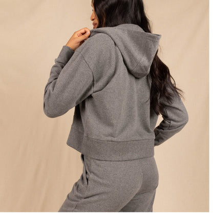 Grey and Navy | Goldilocks™ Women’s Half Zip Lounge Hoodie 2 Pack