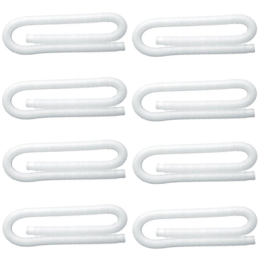Intex 1.25 Inch Diameter Accessory Pool Pump Replacement Hose 59In Long (8 Pack)