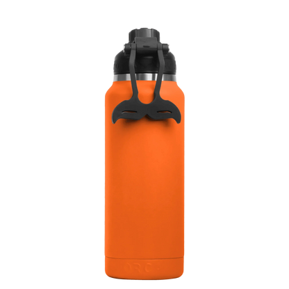 HYDRA™ 34OZ Water Bottle with Powder Coat Finish & Silicone Grip Whale Tale Handle