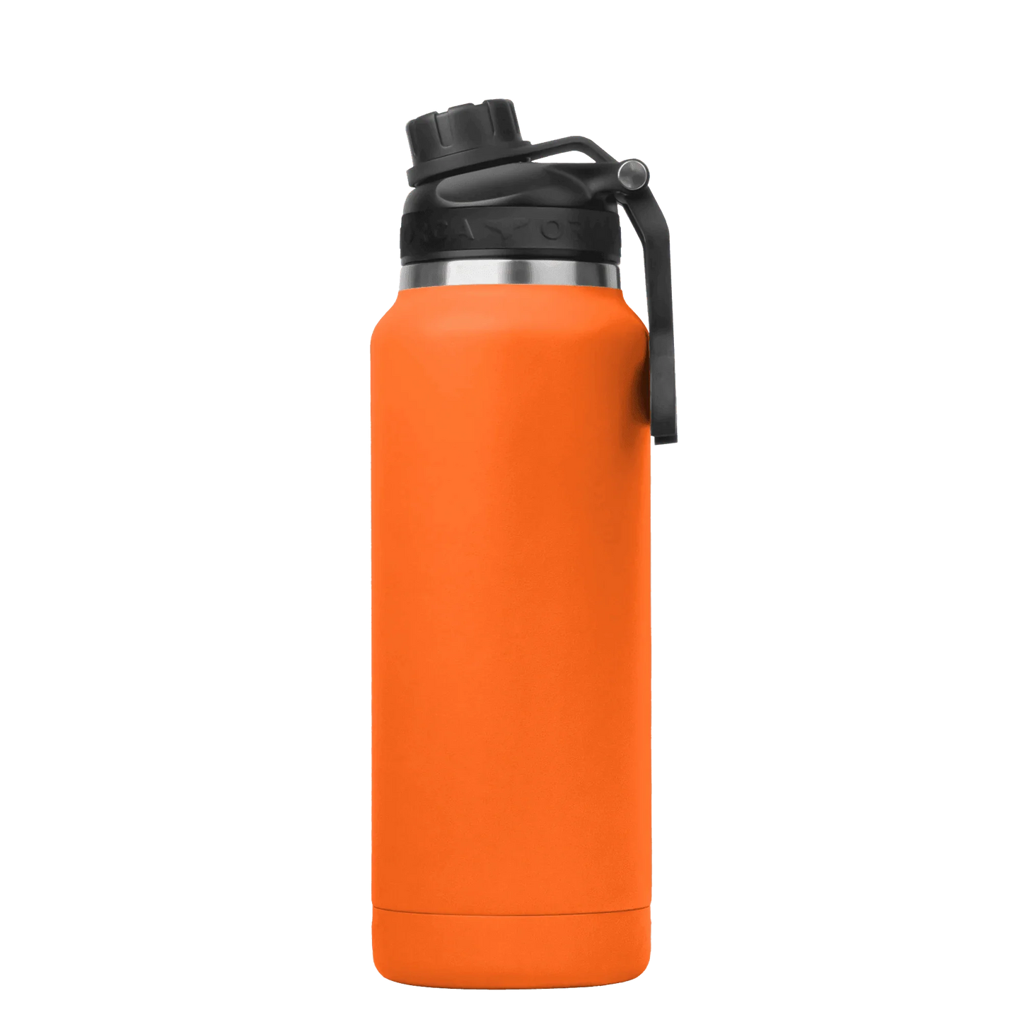 HYDRA™ 34OZ Water Bottle with Powder Coat Finish & Silicone Grip Whale Tale Handle