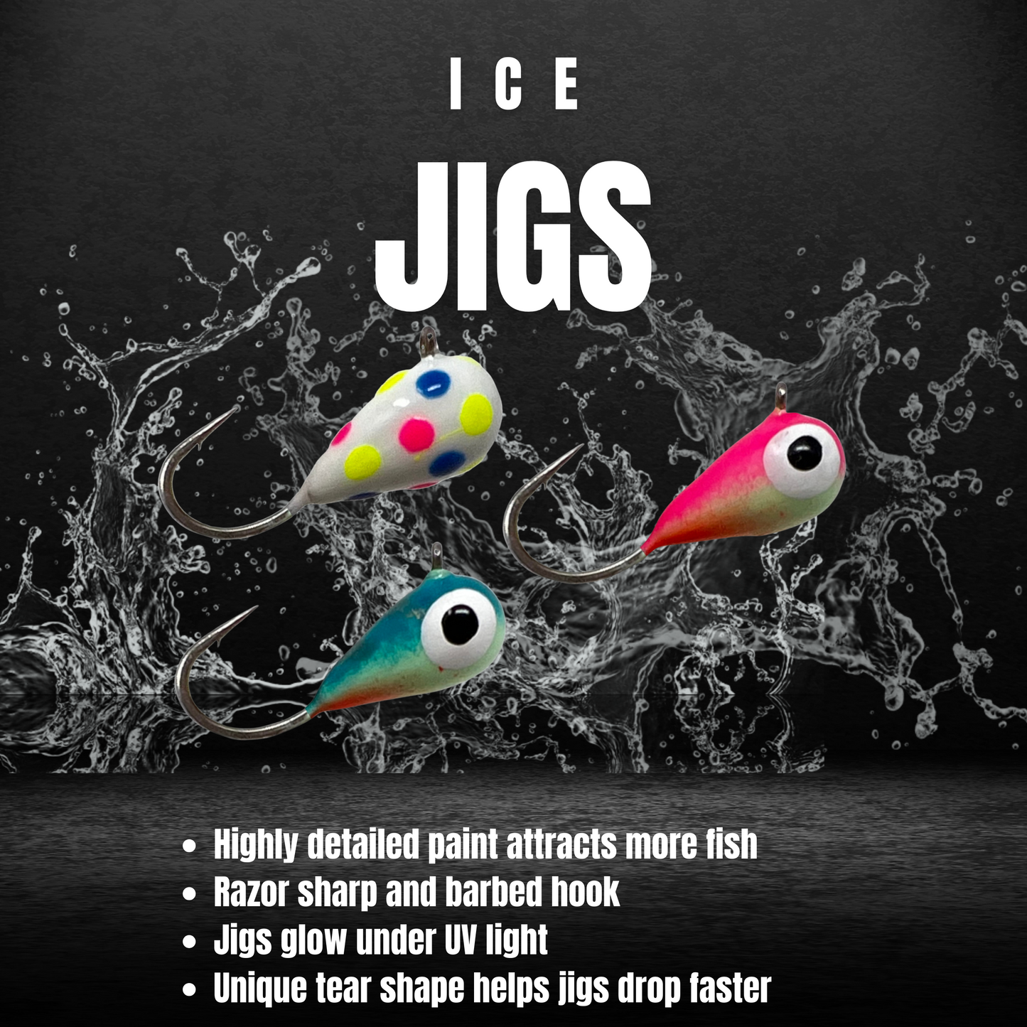 Reaction Tackle Ice Fishing Jigs-NEW sizes available!