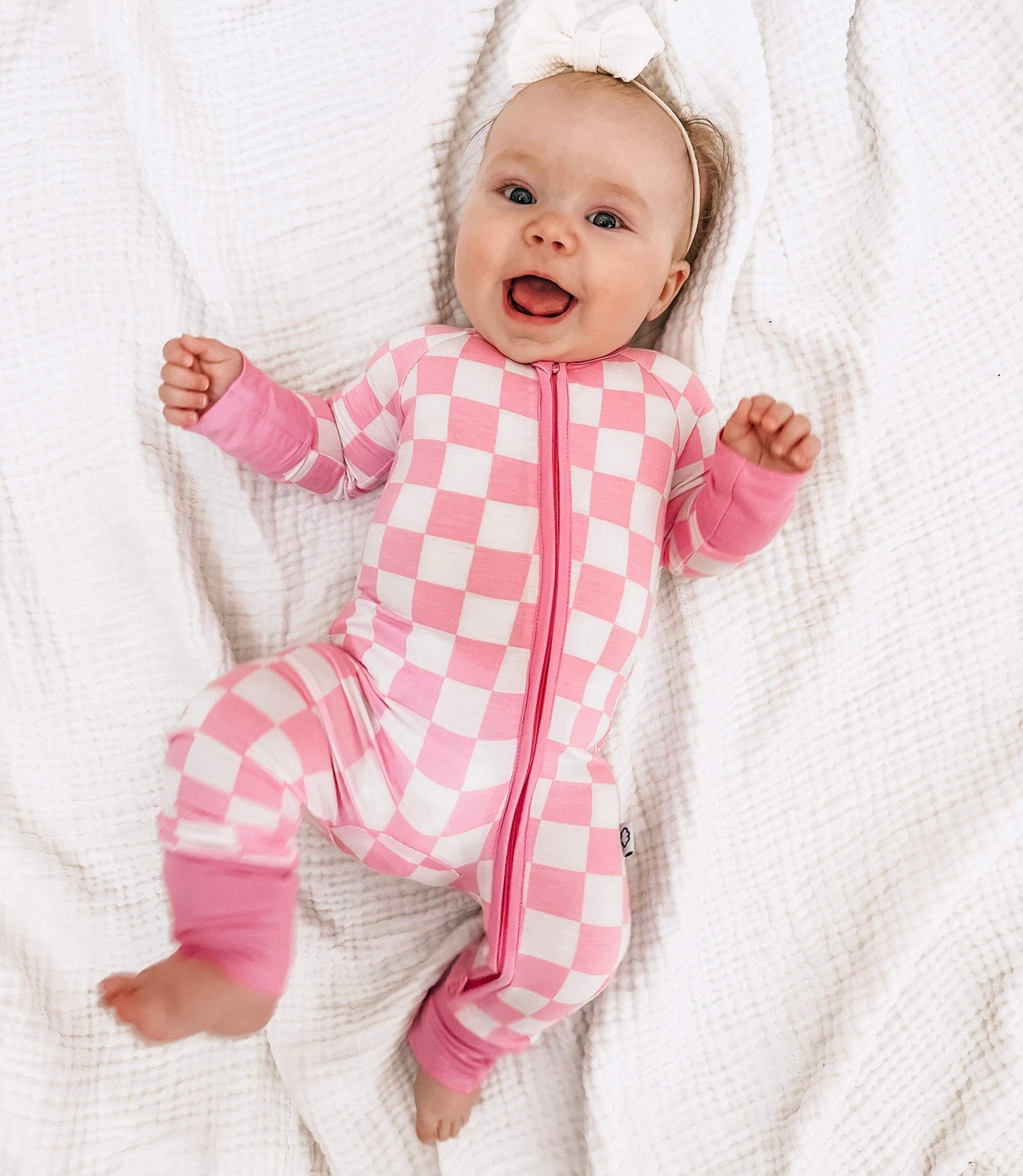 BUBBLEGUM CHECKERS DREAM ROMPER